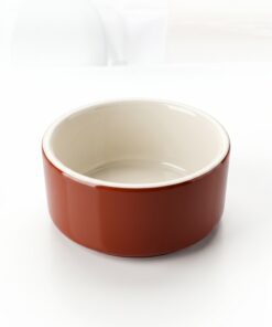 Mini bol marron brillant semi-porcelaine Poterie Haoues