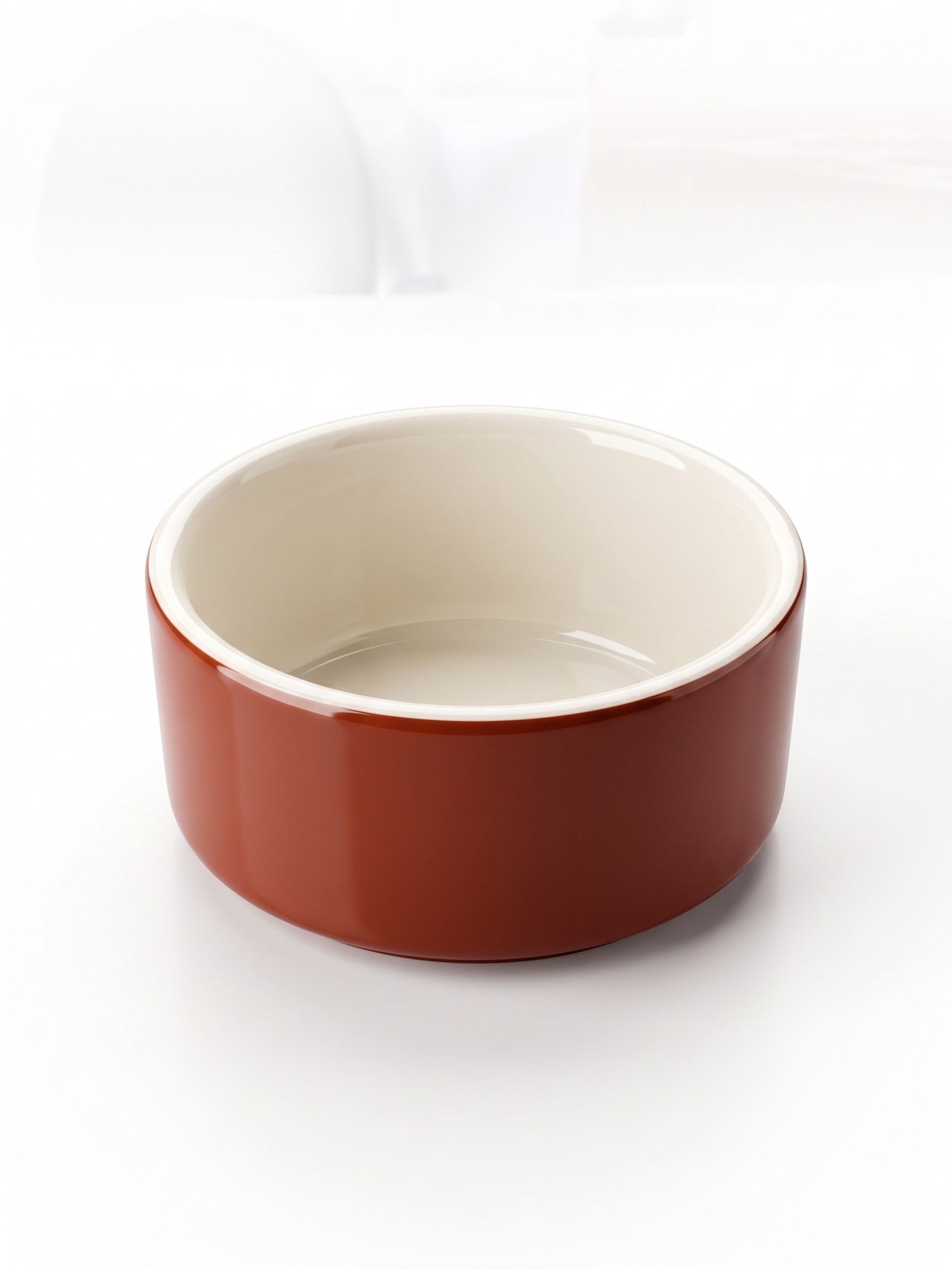 Mini bol marron brillant semi-porcelaine Poterie Haoues