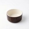 Mini bol marron brillant semi-porcelaine Poterie Haoues